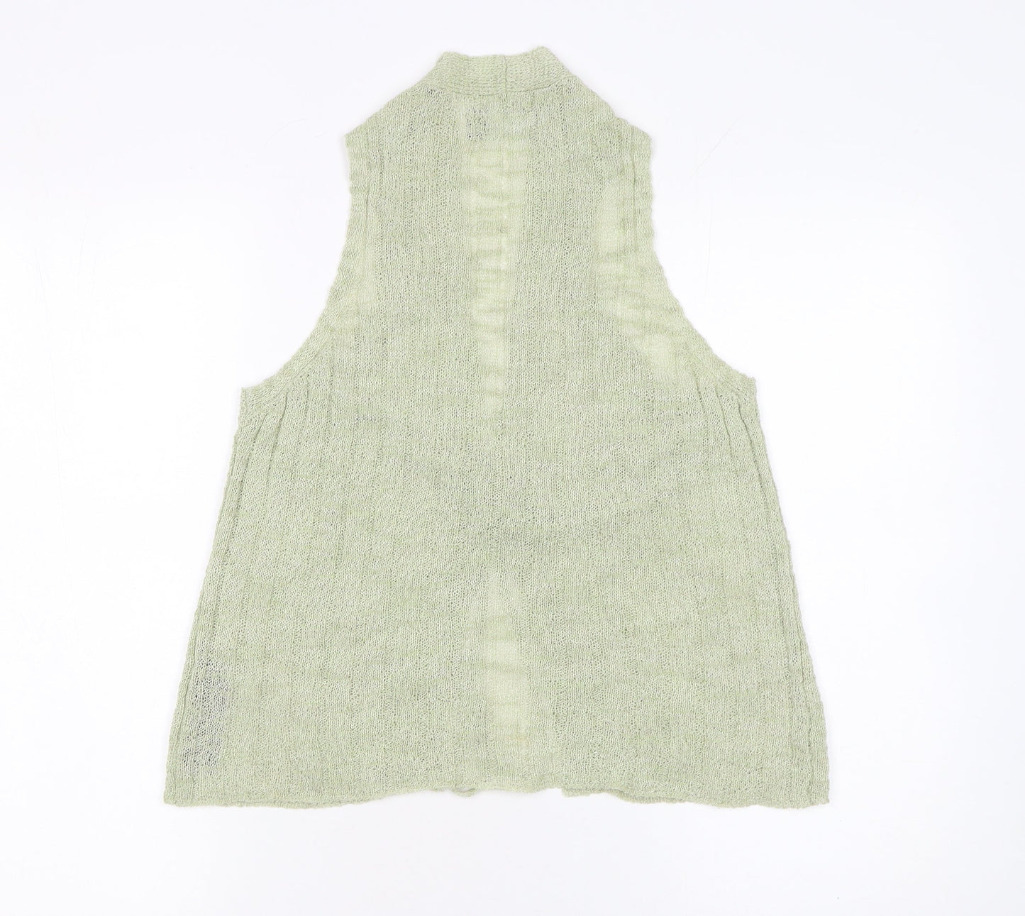 ASOS Design Women Green Knit Sleeveless Tie Front Tank Top Size 12