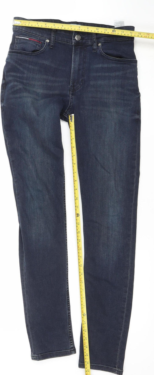 Tommy Jeans Men’s Blue Slim Fit Straight Denim Jeans 30W 34L