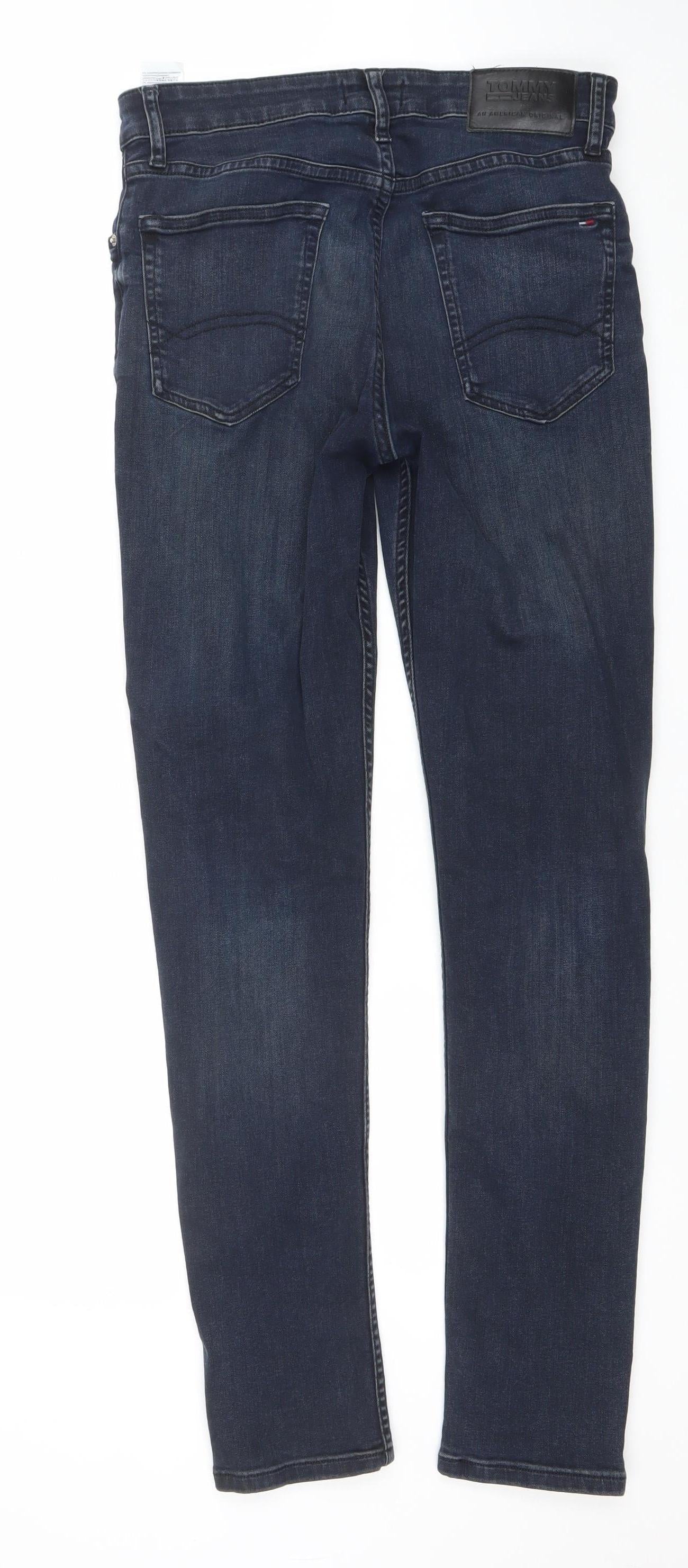 Tommy Jeans Men’s Blue Slim Fit Straight Denim Jeans 30W 34L