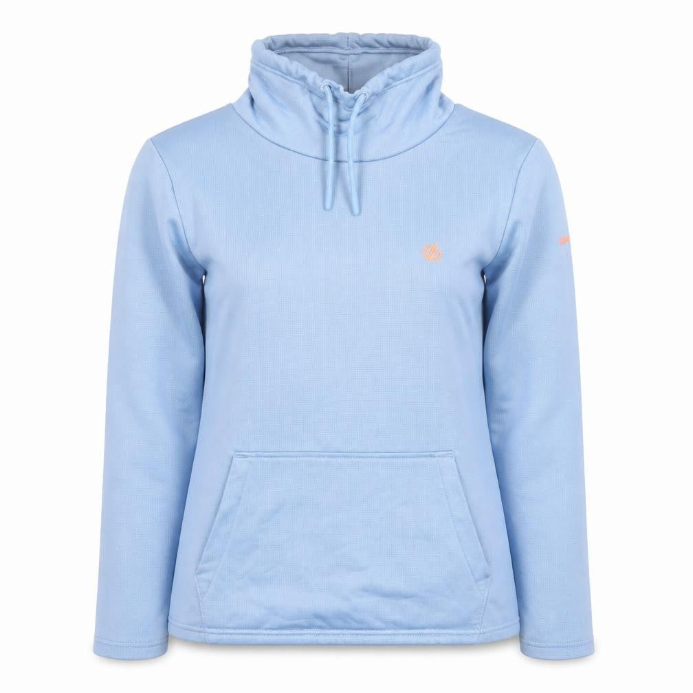 Dare 2b Women Blue Pullover Hoodie Size 12 Polyester Activewear