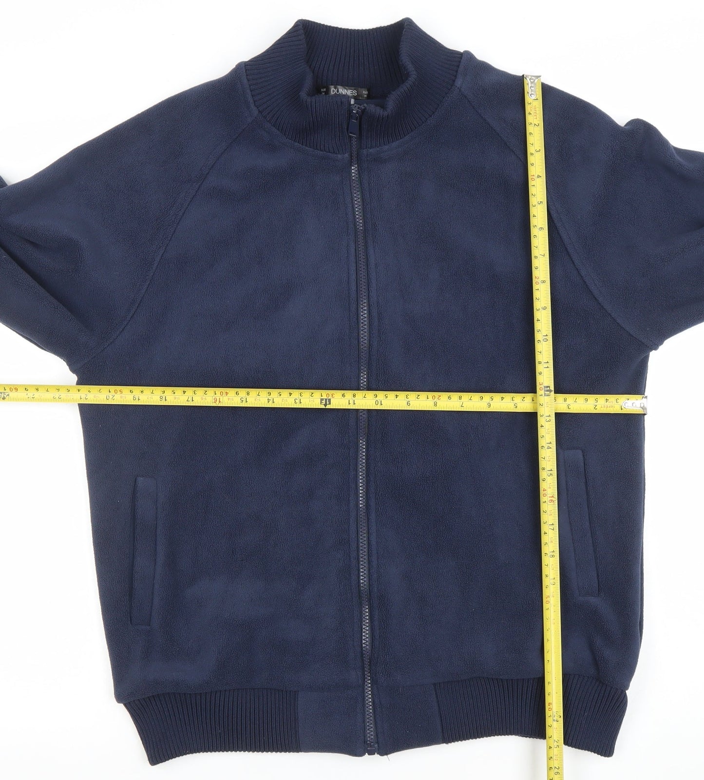 Dunnes Men’s Blue Fleece Full Zip Jacket Size M