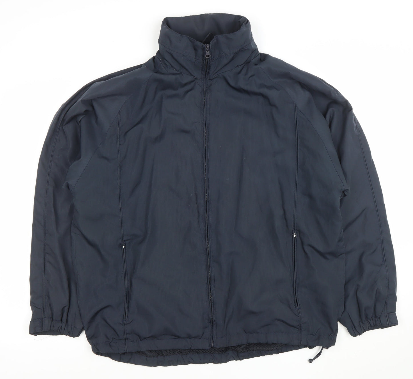 St. Bernard Men’s Blue Full Zip Lined Polyester Jacket Size S 36in