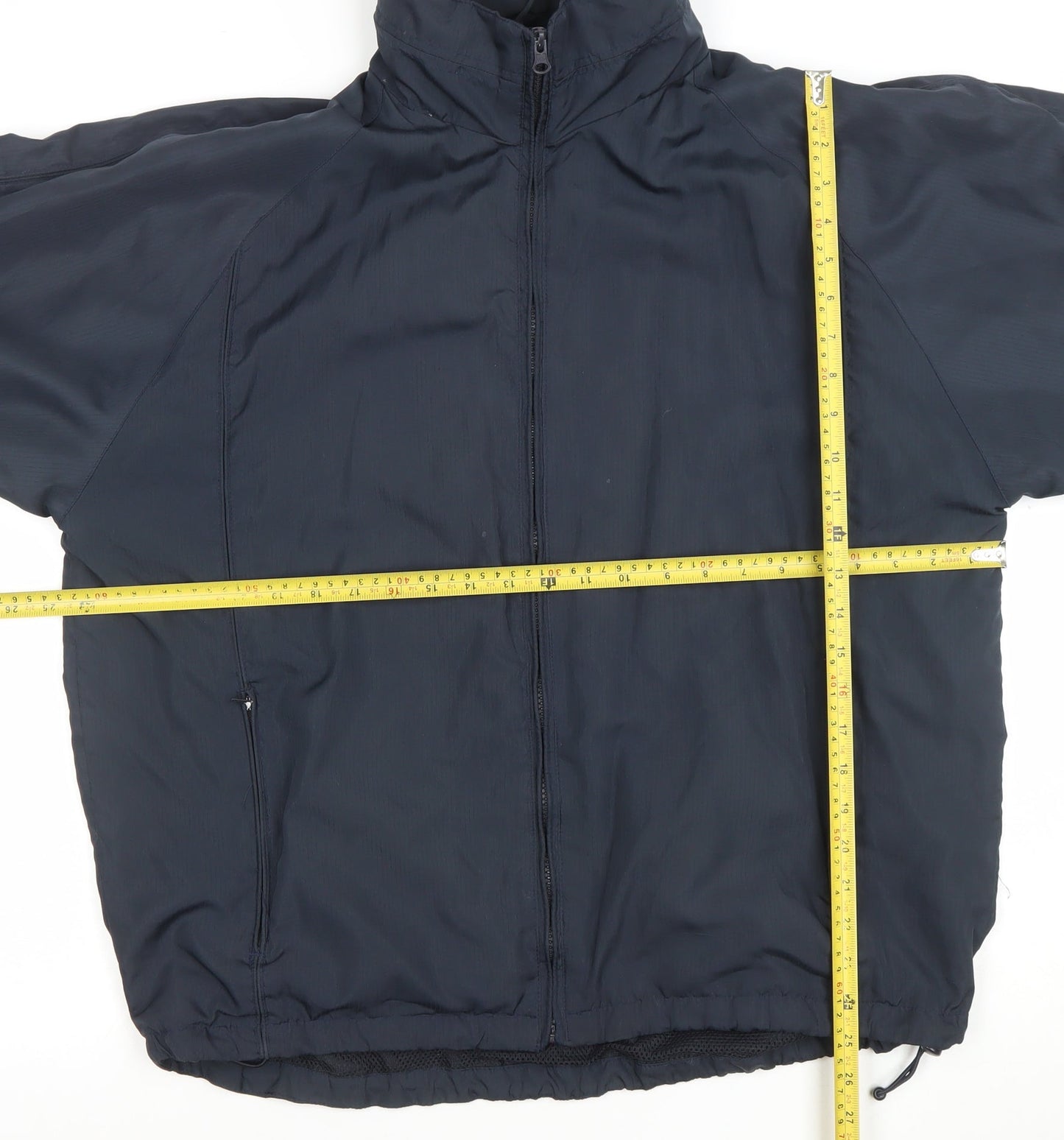 St. Bernard Men’s Blue Full Zip Lined Polyester Jacket Size S 36in