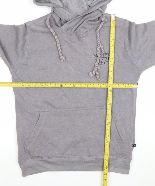 Valani Women's Grey Pullover Hoodie Small Cotton Blend Monterey Design