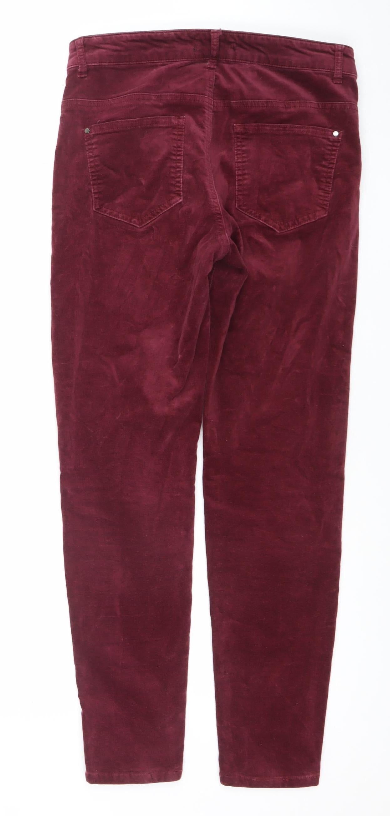 Blue 73 Womens Red Corduroy Skinny Jeans Size 8