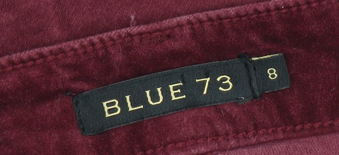 Blue 73 Womens Red Corduroy Skinny Jeans Size 8