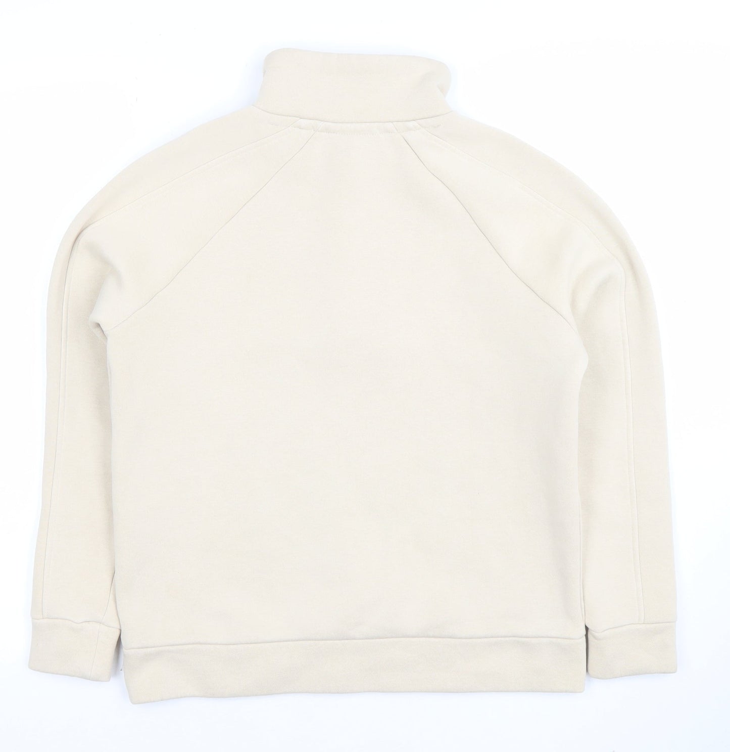 Diesel Women Beige XS Henley Sweatshirt Cotton Blend Pull Over