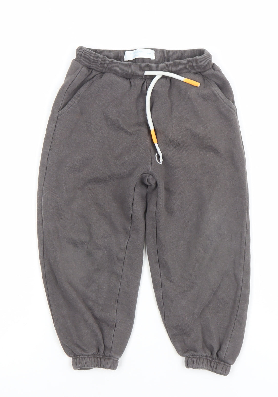 Leigh Tucker Willow Boys Grey 3-4 Years Jogger Sweatpants with Drawstring