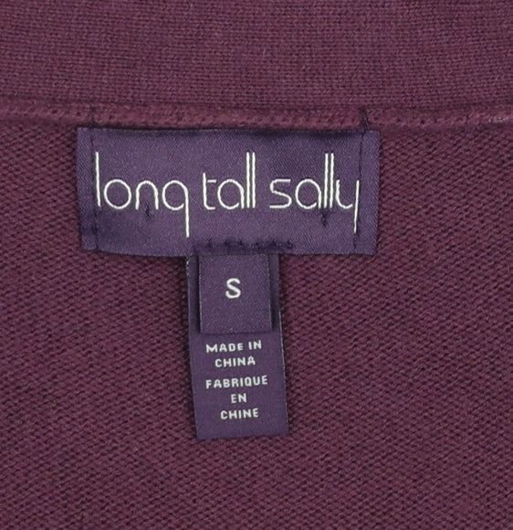 Long Tall Sally Women’s Purple Sequin Shoulder Tall Cardigan Size S
