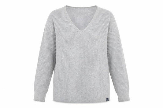 Superdry Women’s Grey V-Neck Sequin Knit Jumper Size 10