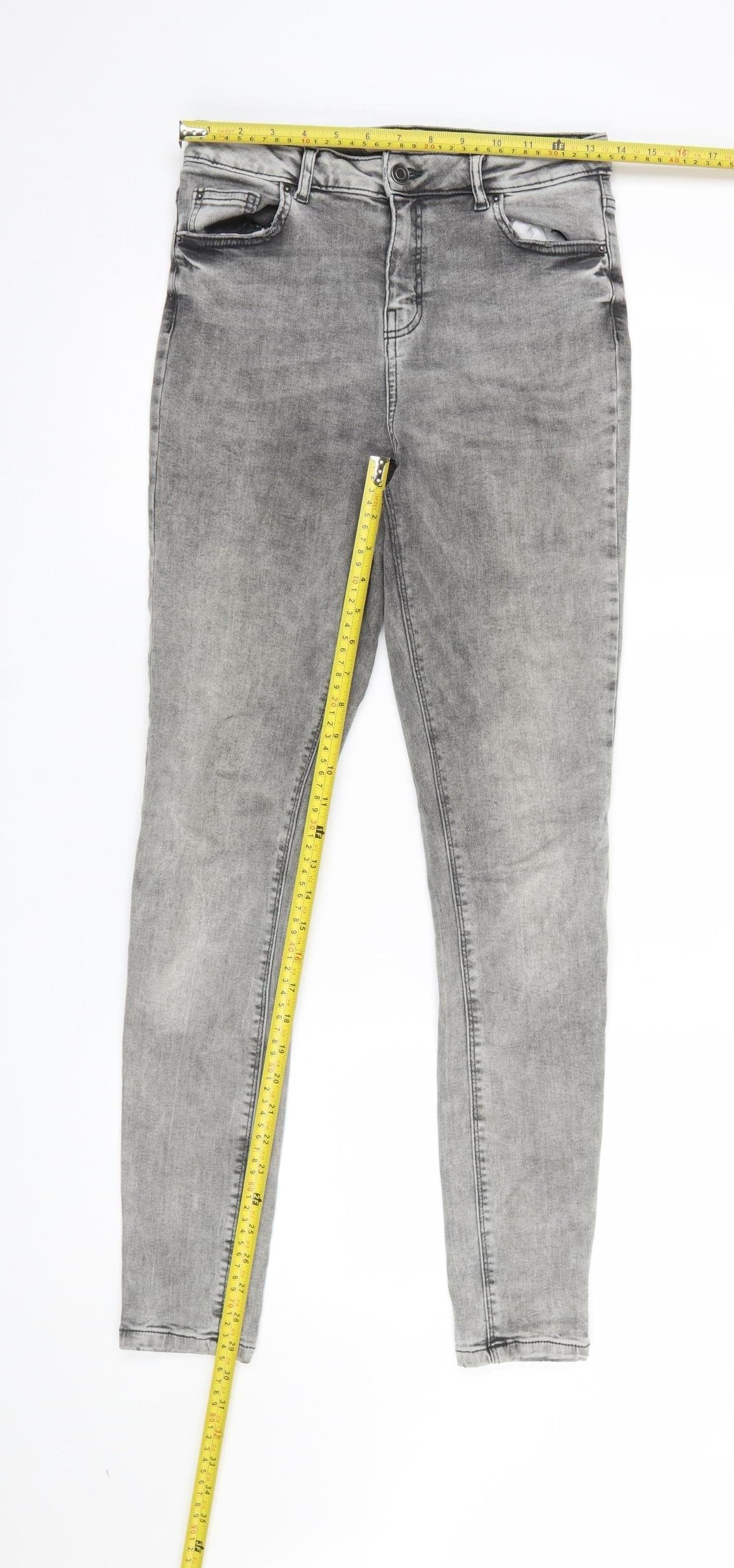 Denim Co. Women’s Grey Skinny Stretch Jeans Size 12