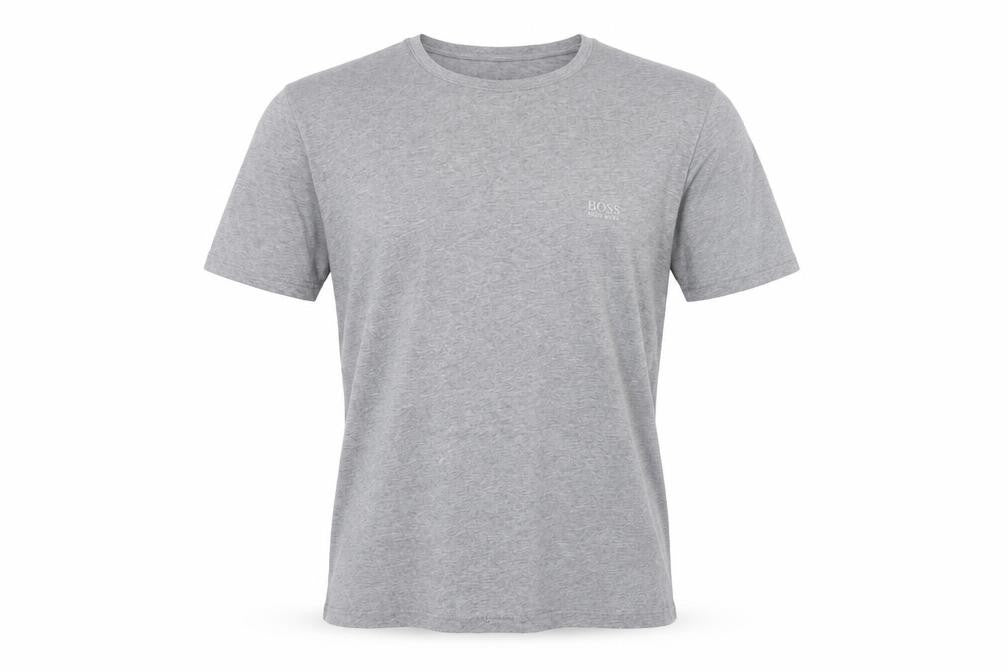 Hugo Boss Men's Grey Crew Neck Cotton T-Shirt Size L Classic Fit
