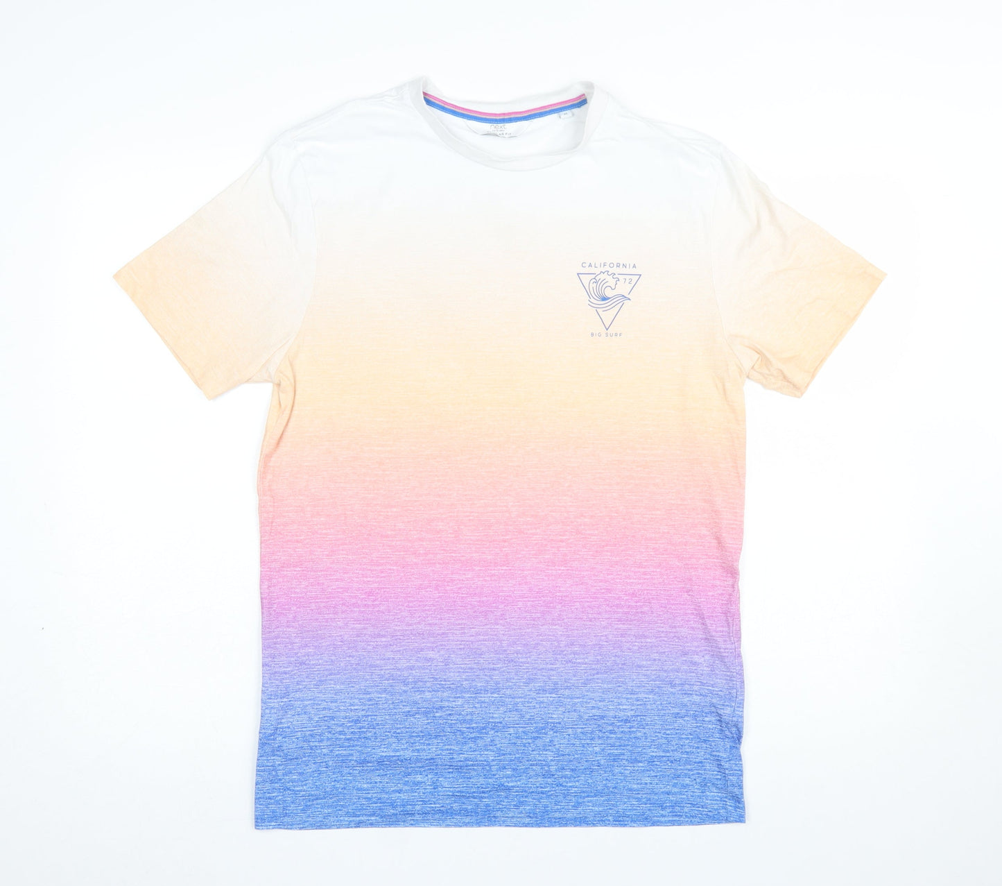 Next Men's Multicoloured California Print Cotton T-Shirt M