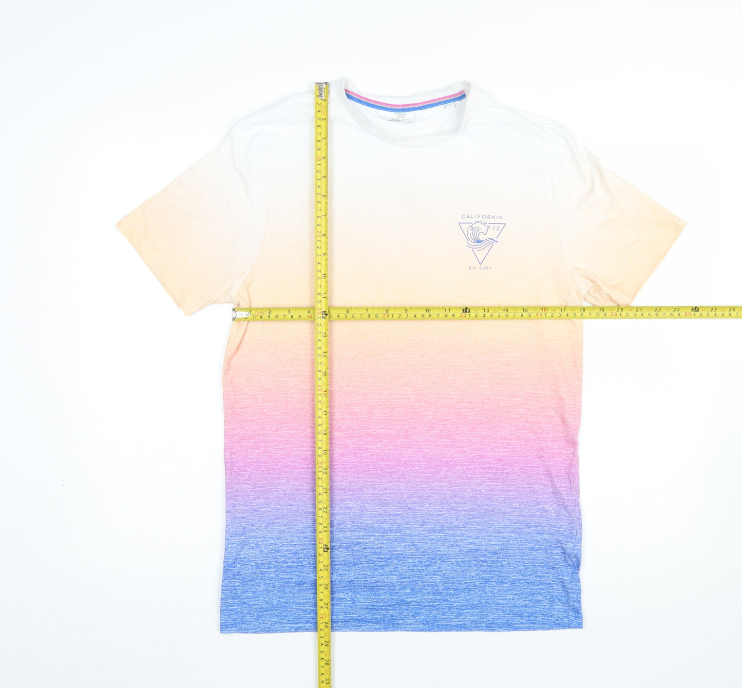 Next Men's Multicoloured California Print Cotton T-Shirt M