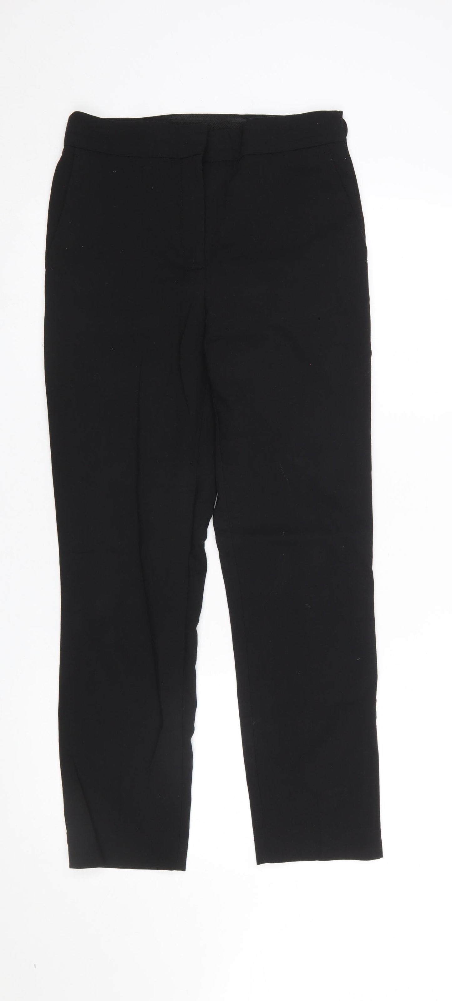 Zara Women Black Slim Fit Stretch Trousers Size 12