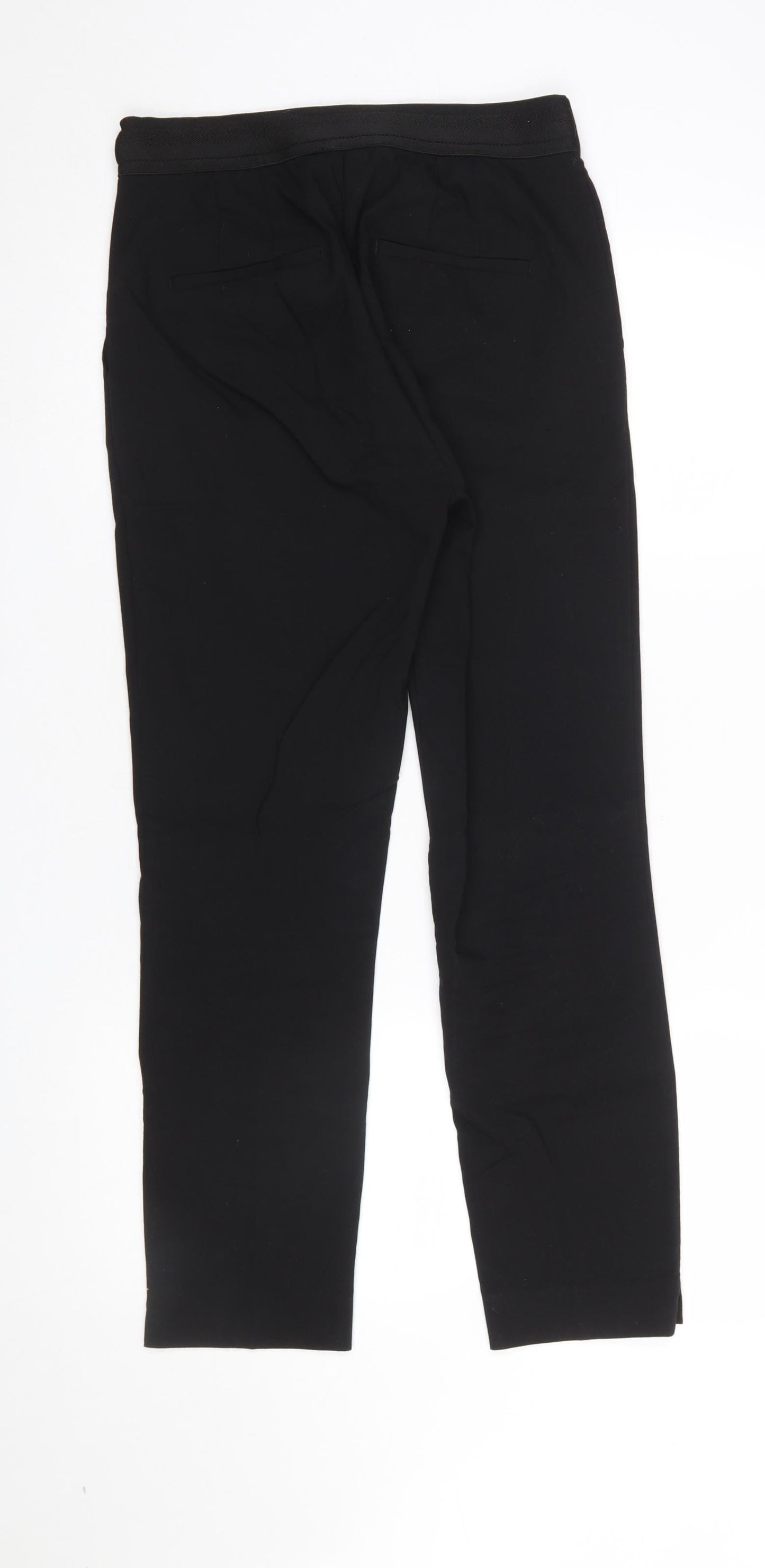 Zara Women Black Slim Fit Stretch Trousers Size 12
