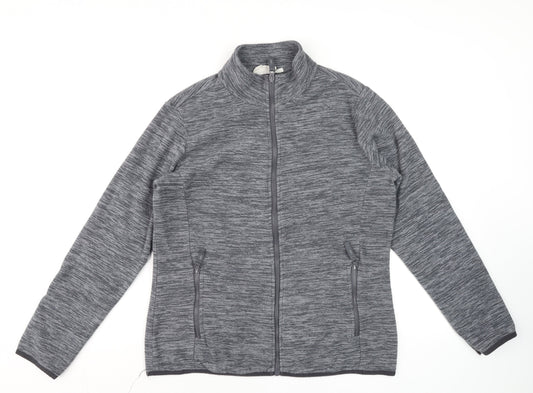 Mountain Warehouse Womens Grey Size 14 Full Zip Fleece Jacket