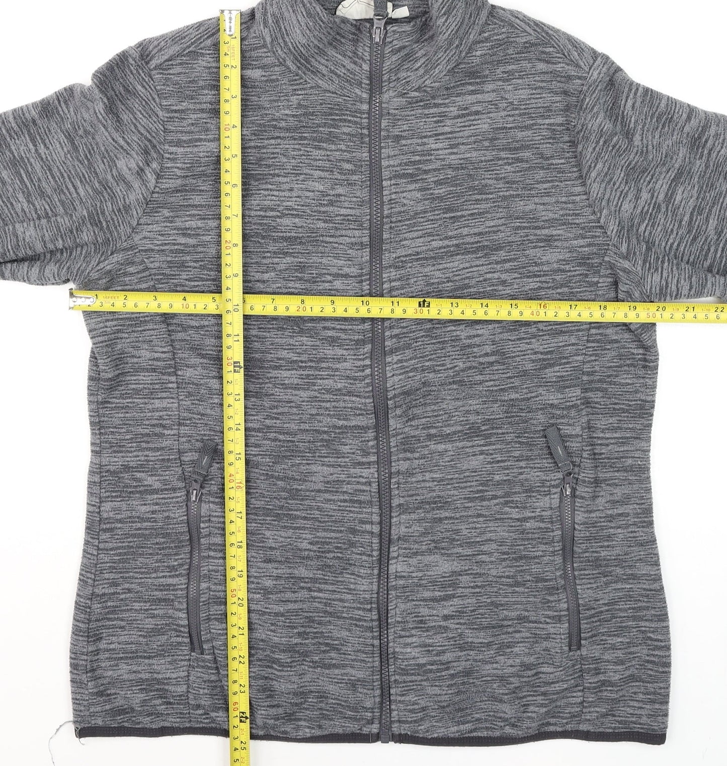 Mountain Warehouse Womens Grey Size 14 Full Zip Fleece Jacket