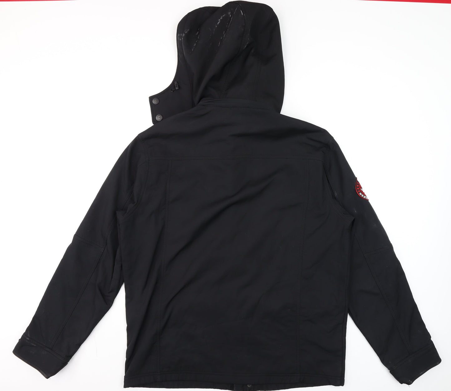 Canada Weathergear Men's Black L Parka Softshell Hooded Jacket