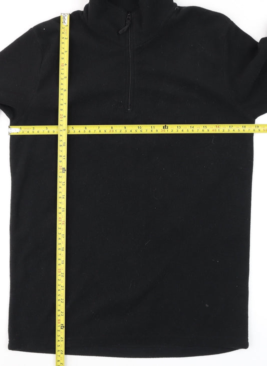 Mountain Warehouse Women’s Black XS Fleece 1/4 Zip Pullover Sweatshirt