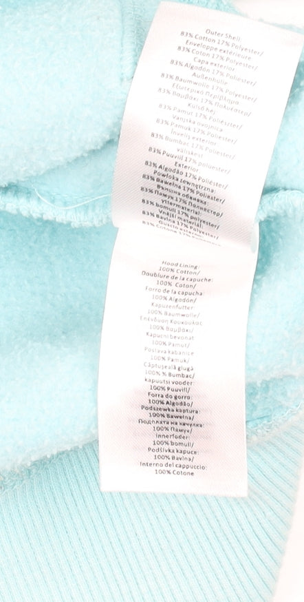 Animal Women’s Blue Full Zip Hoodie Size 8 Cotton Blend