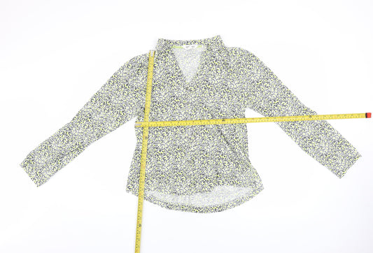 White Stuff Womens Multicoloured Cotton Wrap Blouse UK 12