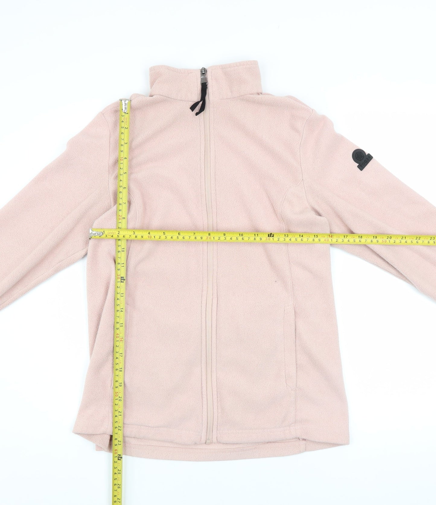TOG24 Womens Pink Fleece Full Zip Jacket Size 12 Lightweight Outdoor