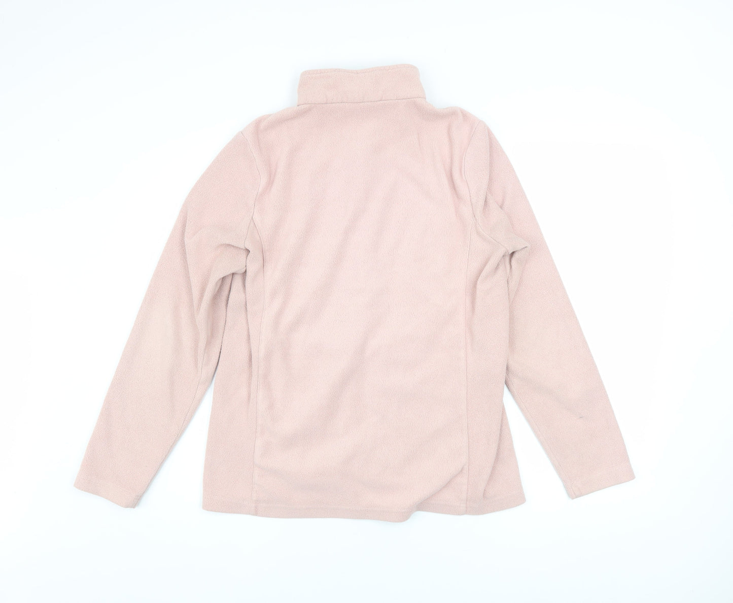 TOG24 Womens Pink Fleece Full Zip Jacket Size 12 Lightweight Outdoor