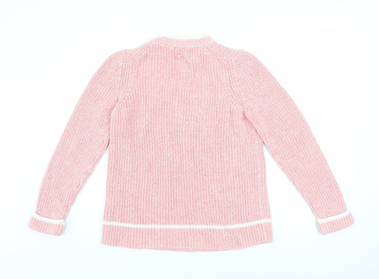 Barbour Women Pink Cotton Crew Neck Jumper Size 12