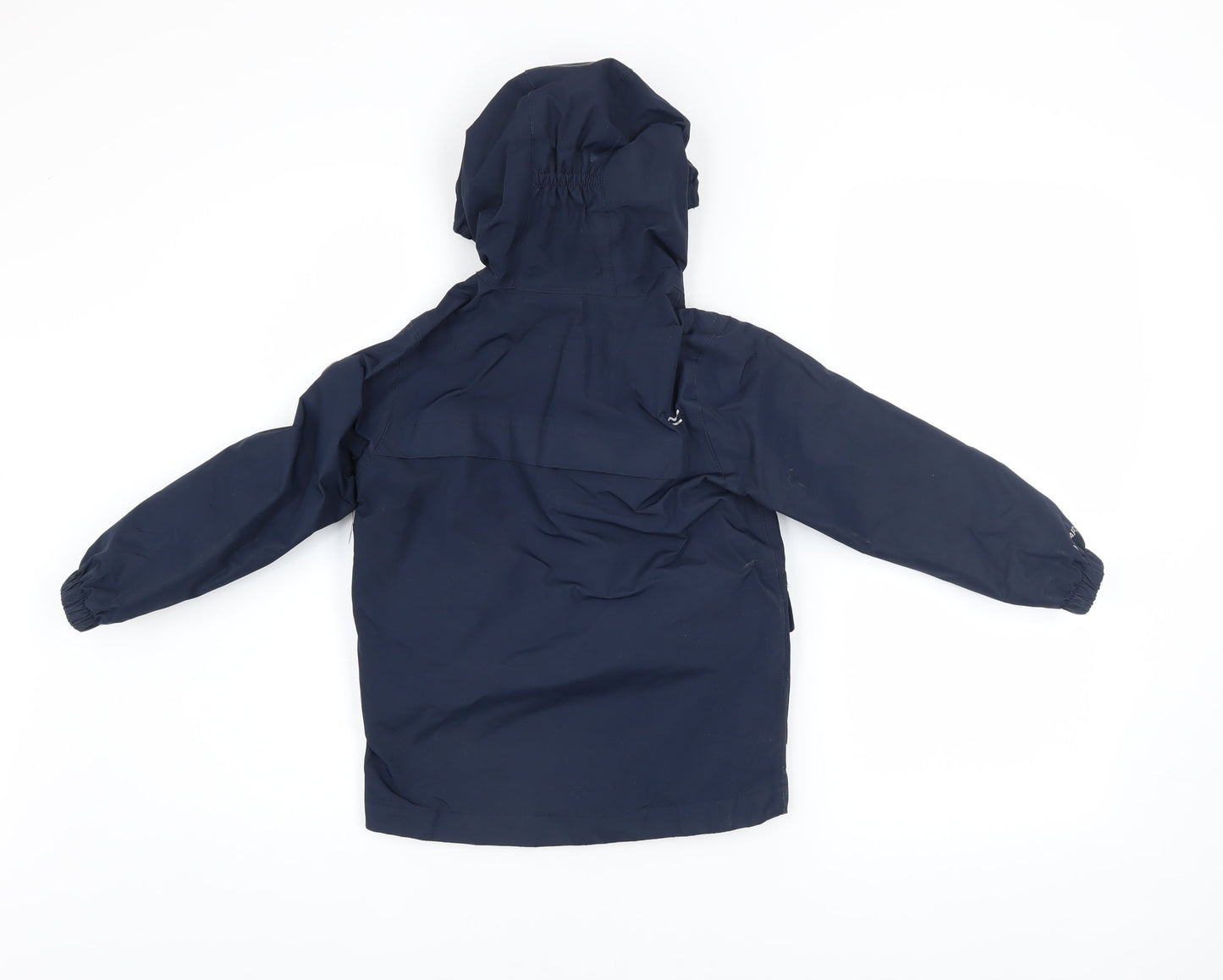 Regatta Girls Blue Waterproof Hooded Rain Coat Jacket 5-6 Years