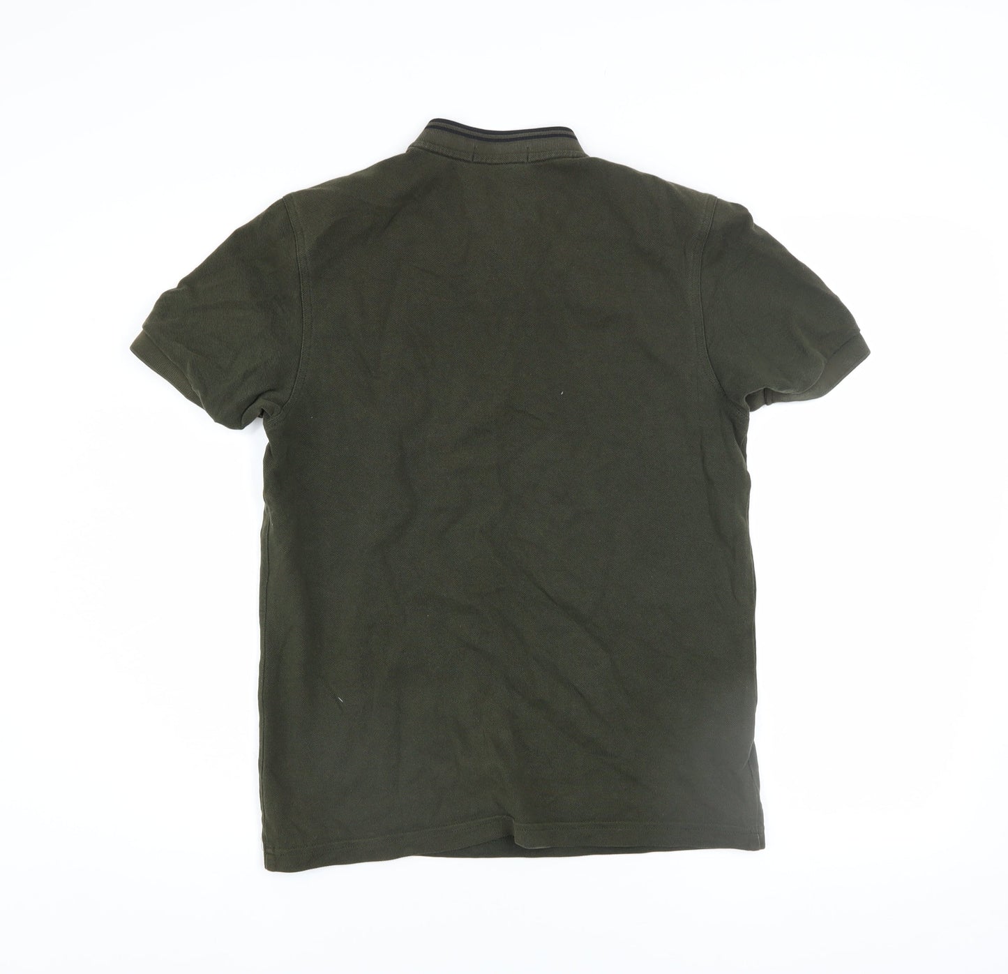 Fred Perry Men’s Green Cotton Short Sleeve Polo Shirt Size S