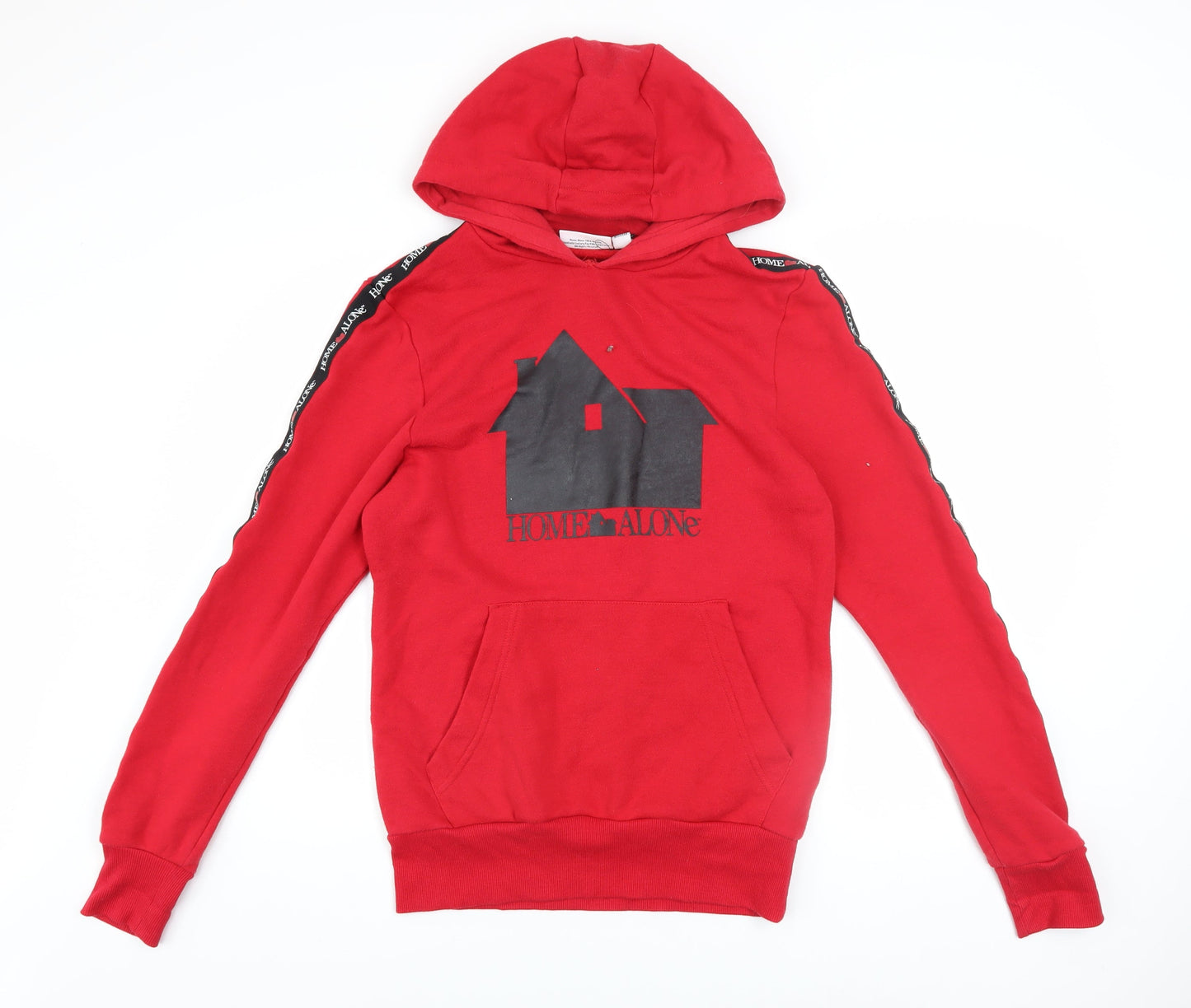 Home Alone Red Men's Pullover Hoodie S Graphic Logo Fleece