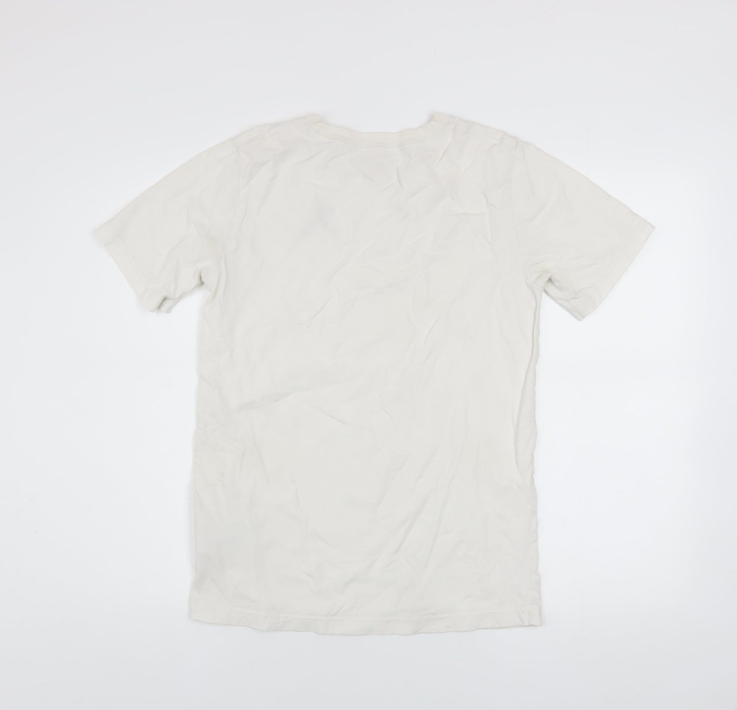 Jordan Boys White Cotton Crew Neck T-Shirt XL 13-15 Years Sports Logo Tee