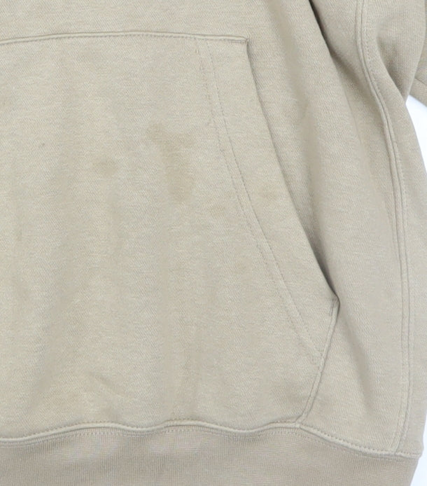 Nike Men’s Beige Pullover Fleece Hoodie Size M Regular Fit