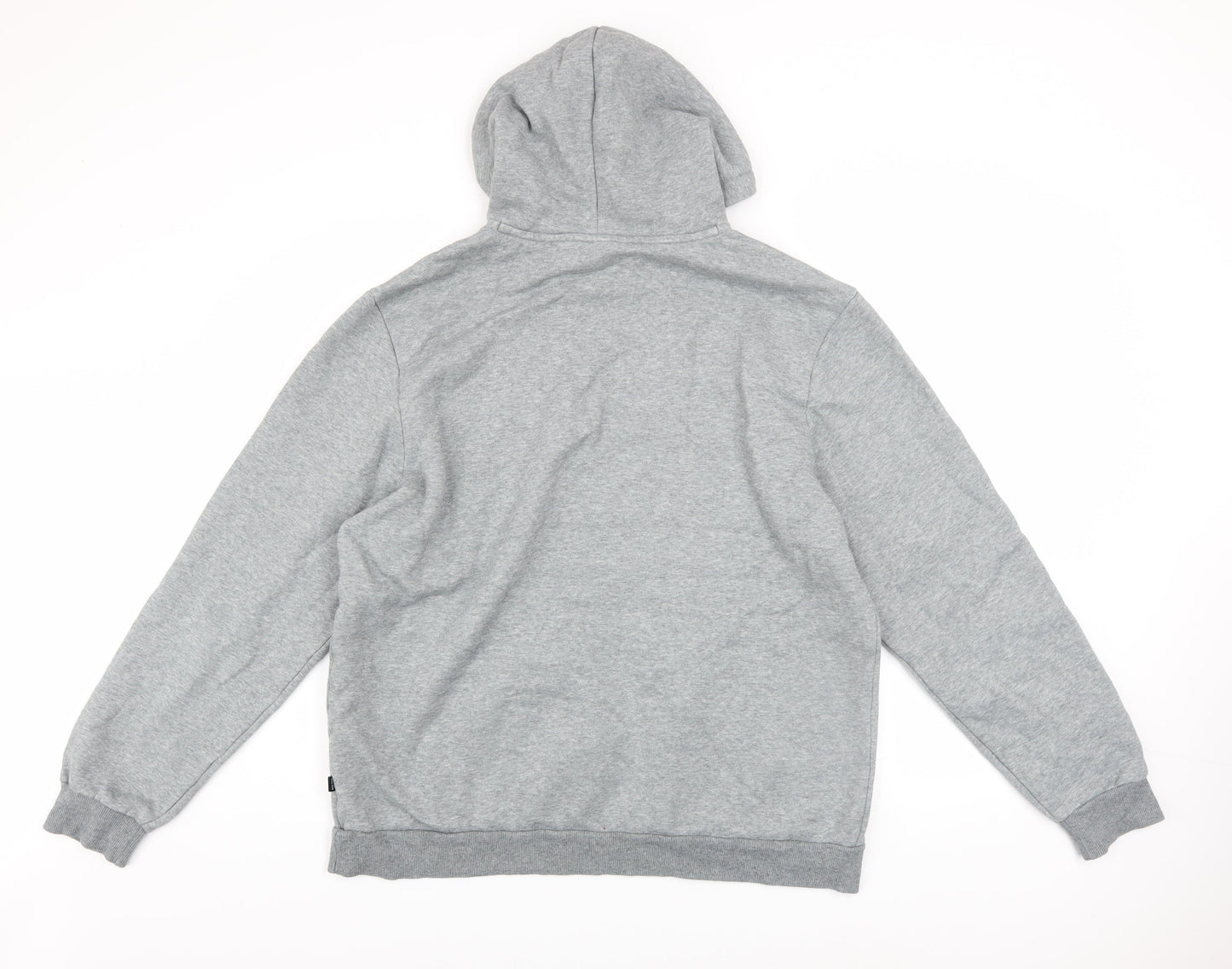 Puma Men's Grey XL Pullover Hoodie Sweatshirt with Logo
