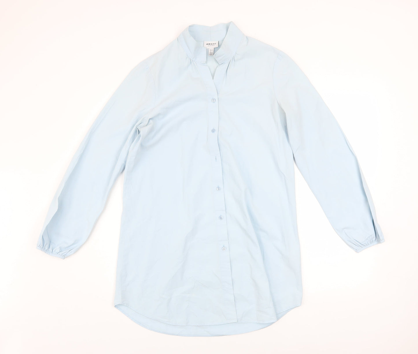 Vero Moda Aware Women's Light Blue Long Sleeve Cotton Button-Up Shirt Size S