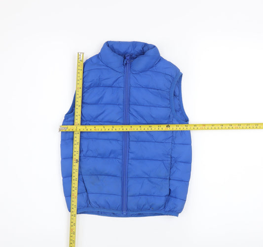 St Bernard Boys Blue Puffer Gilet 5-6 Years Nylon Padded Waistcoat