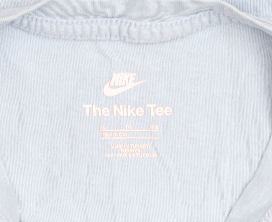 Nike Boys Blue XL Basic Jersey Cotton Crew Neck T-Shirt
