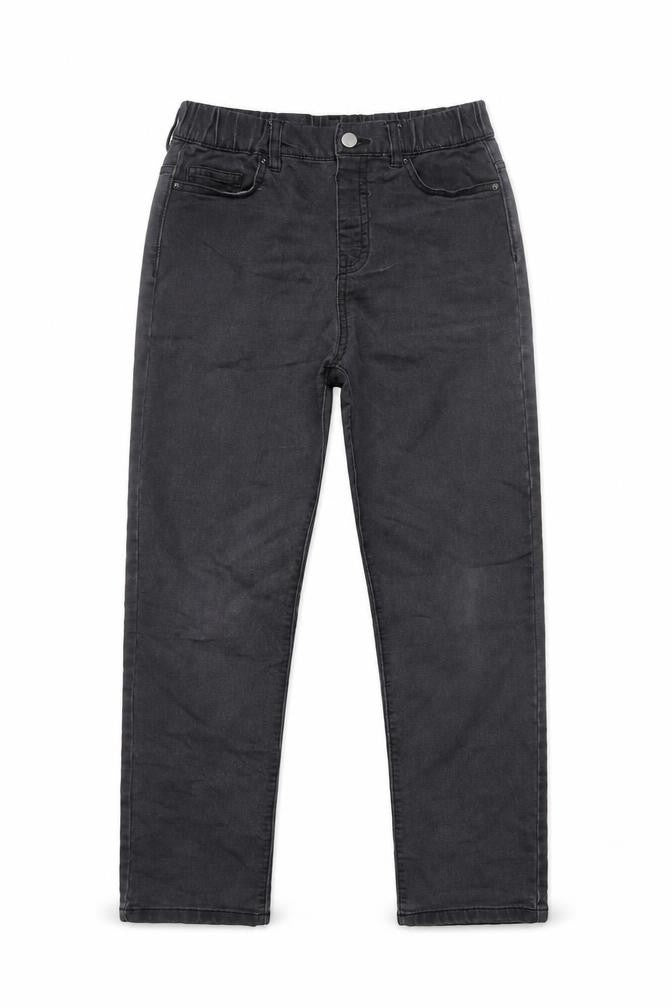 Dunnes Women's Black Straight Jeans 27in Waist Elastic Fit