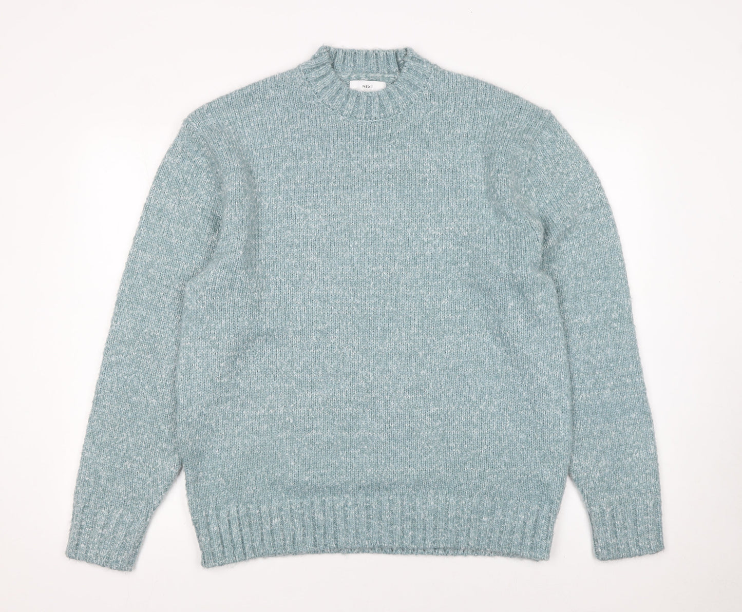 Next Women's Blue Crew Neck Knit Pullover Jumper Size M