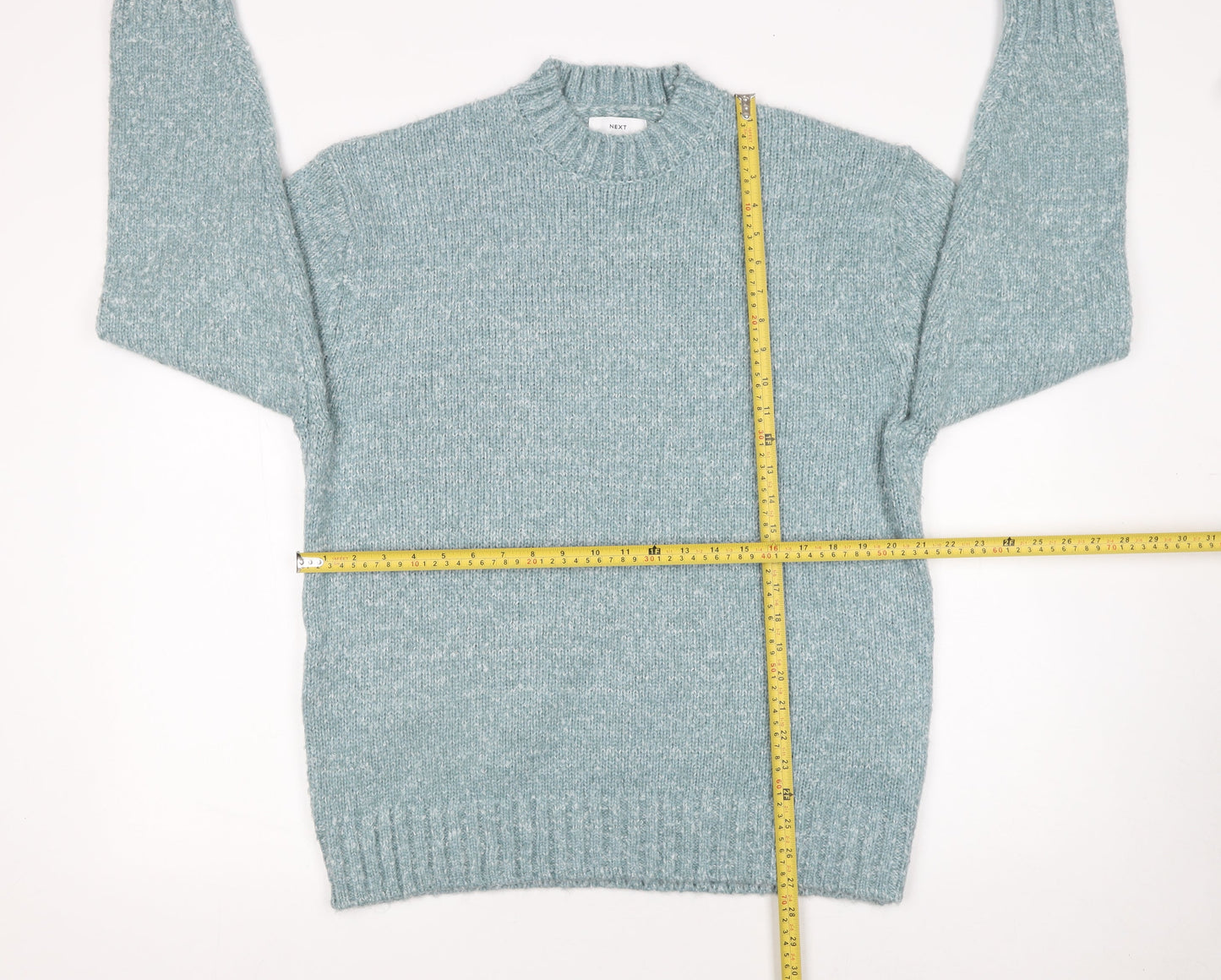 Next Women's Blue Crew Neck Knit Pullover Jumper Size M