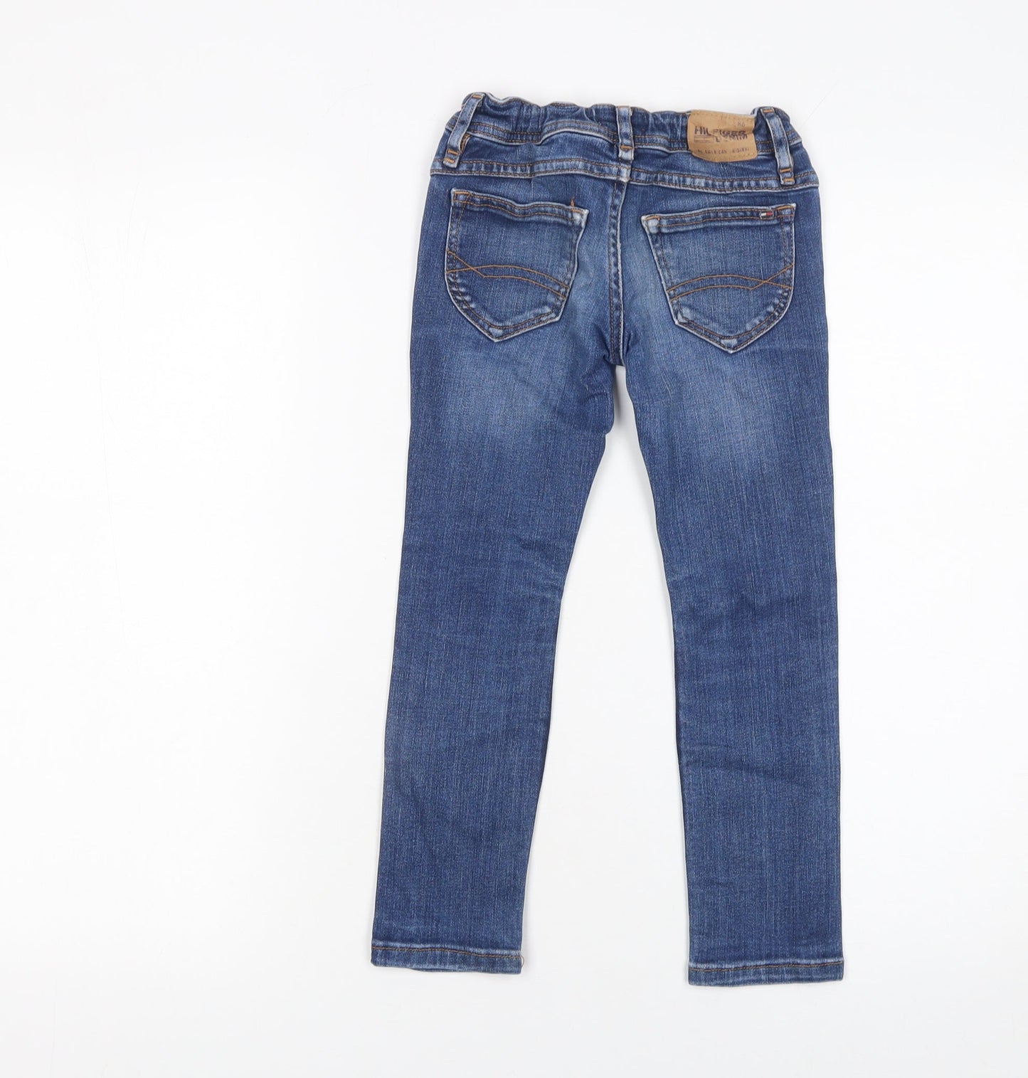Tommy Hilfiger Girls Blue Skinny Denim Jeans 6 Years Adjustable Waist