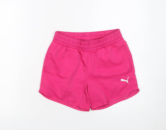 Puma Boys Pink Swim Shorts 11-12 Years Quick Dry Polyester