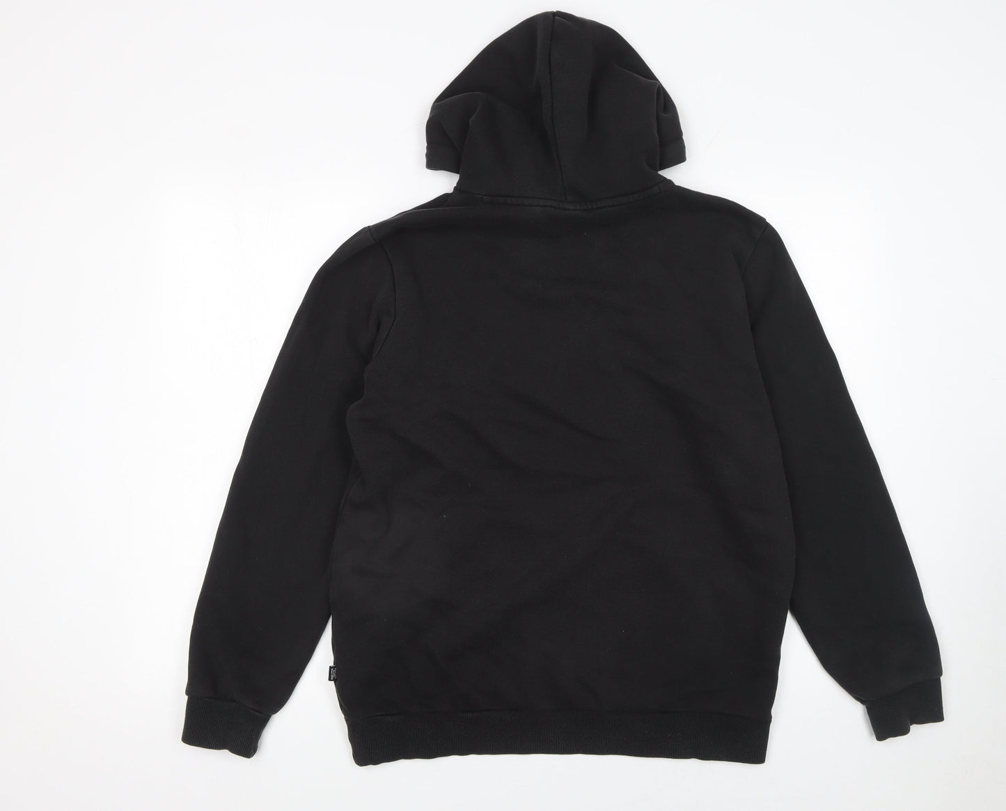 Puma Men's Black Pullover Hoodie Size M Regular Fit Fleece Sweatshirt