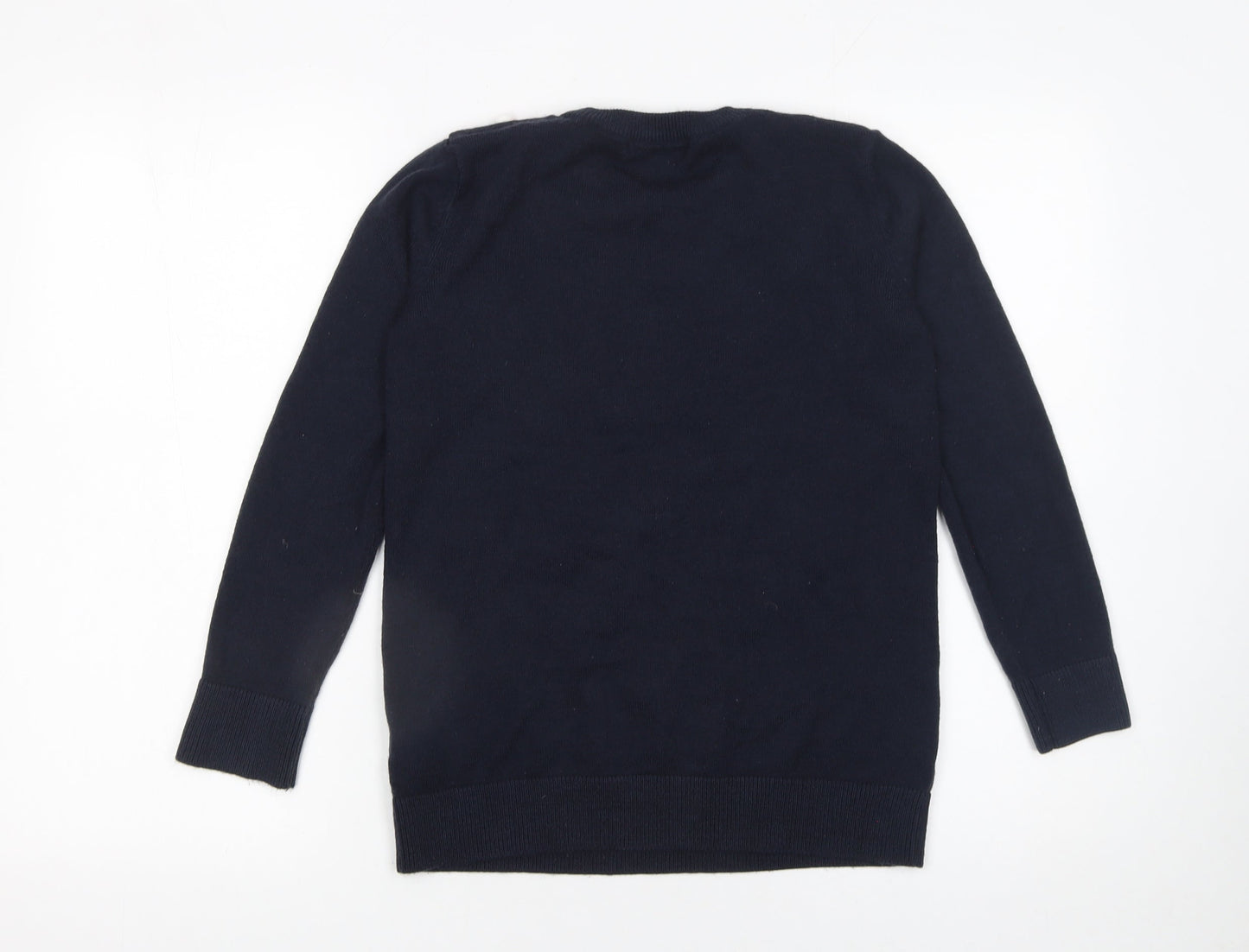 Marks and Spencer Womens Blue Small Llama Christmas Jumper