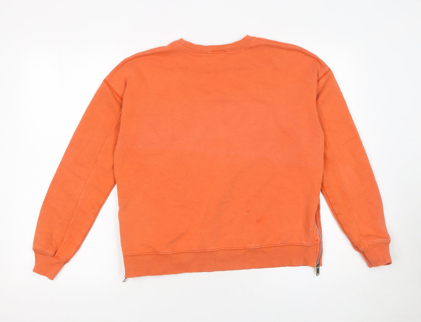 Mint Velvet Orange Cotton Blend Womens Sweatshirt Size S