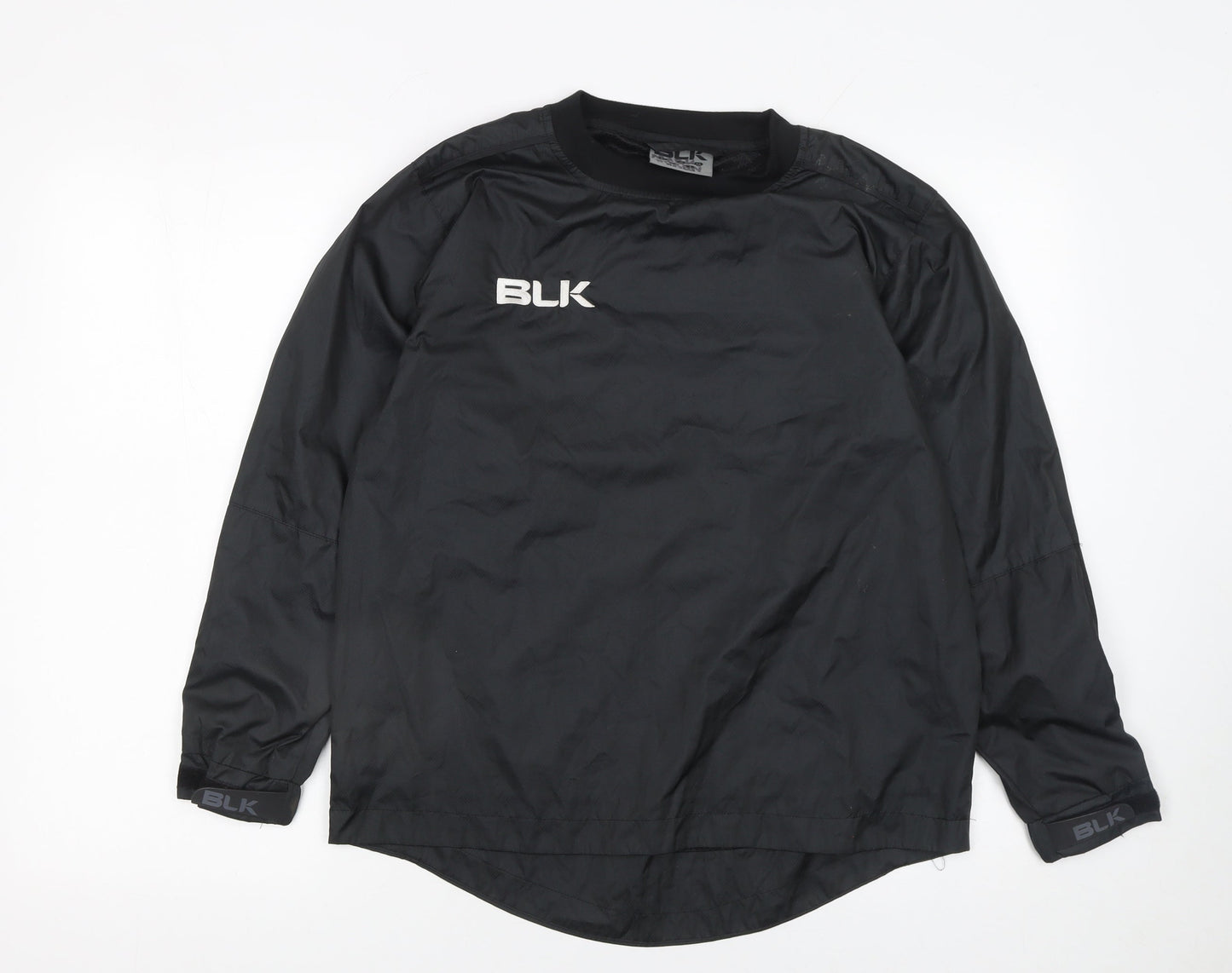BLK Boys Black 12 Years Pullover Sports Sweatshirt Crew Neck