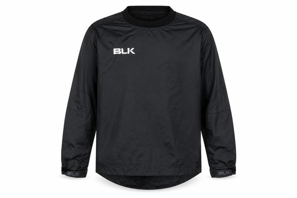 Front view of BLK boys’ black 12 years pullover sports sweatshirt crew neck