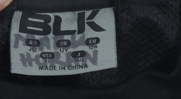 BLK Boys Black 12 Years Pullover Sports Sweatshirt Crew Neck