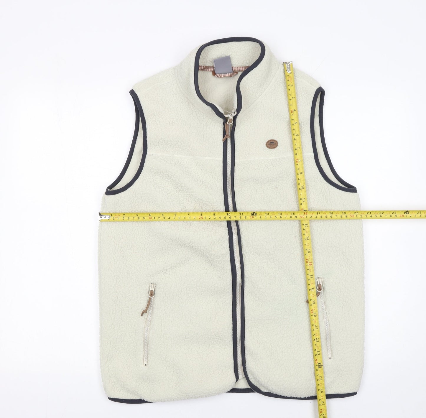 Trespass Women’s Ivory Fleece Waistcoat XL Zip Pockets Outdoor